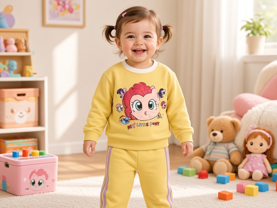 Stylish Kids Two Piece My Little Pony Sweatshirt And Trouser Set