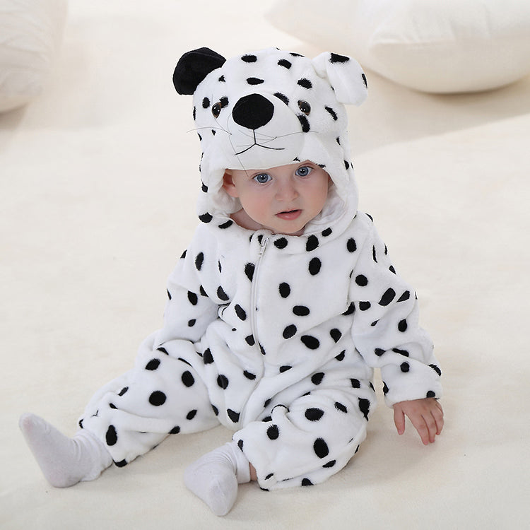 Cute Animal Hooded Winter Romper Outfit For Newborn Baby Boy And Girl
