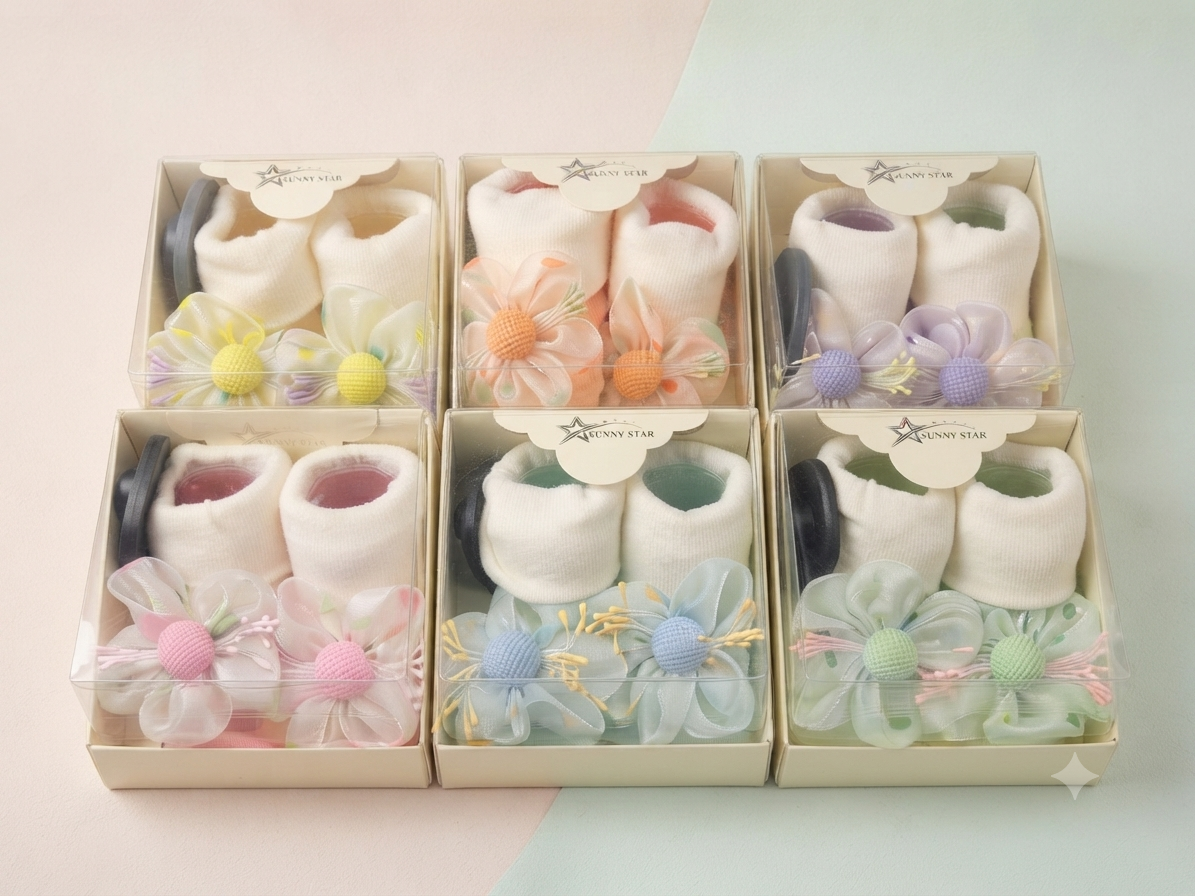 Charming Floral Accents Baby Booties Collection Perfect for Your Little One's Milestone Photoshoot