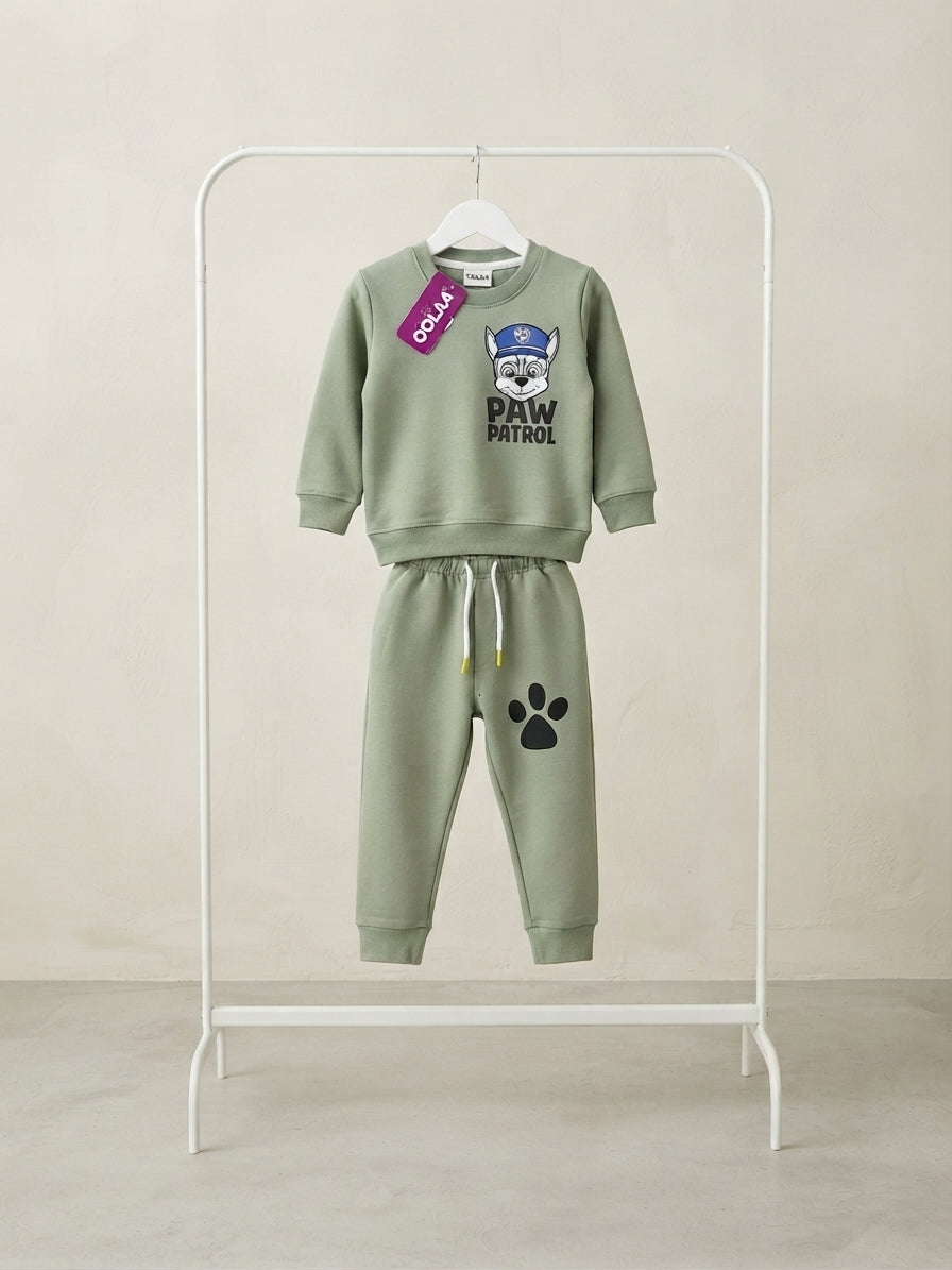 Kids Duck Graphic Sweatshirt and Blue Jogger Pants Set