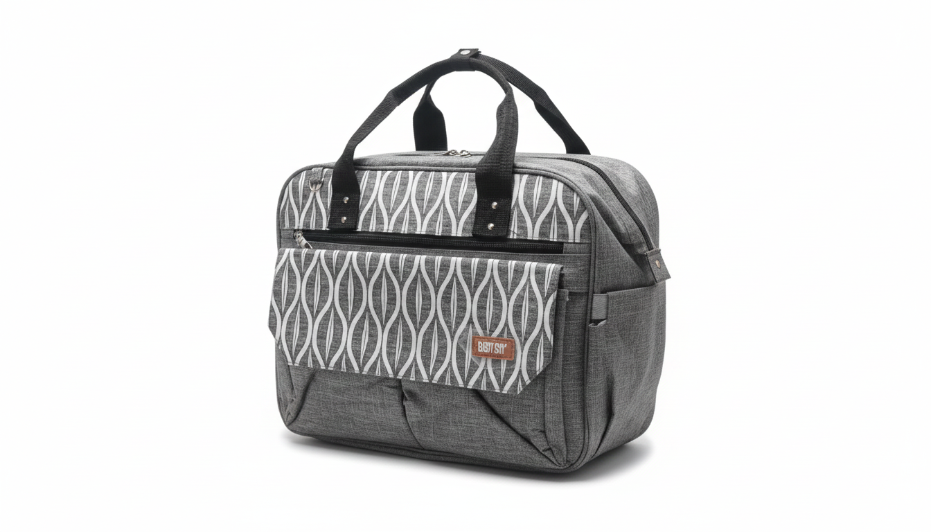 Premium Multi-Functional Dual Compartment Insulated Bag – Luxury Geometric Edition