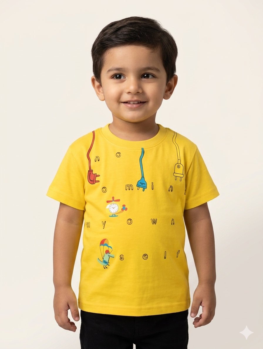 Vibrant Toddler Graphic Tees - Comfortable Cotton Crew Neck Shirts for Playful Little Boys