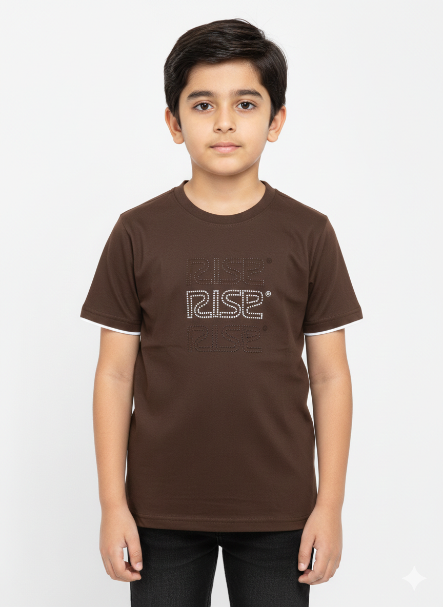 Trendy Boys "RISE" Graphic T-Shirt Available In Multiple Stylish Colors For A Modern Look