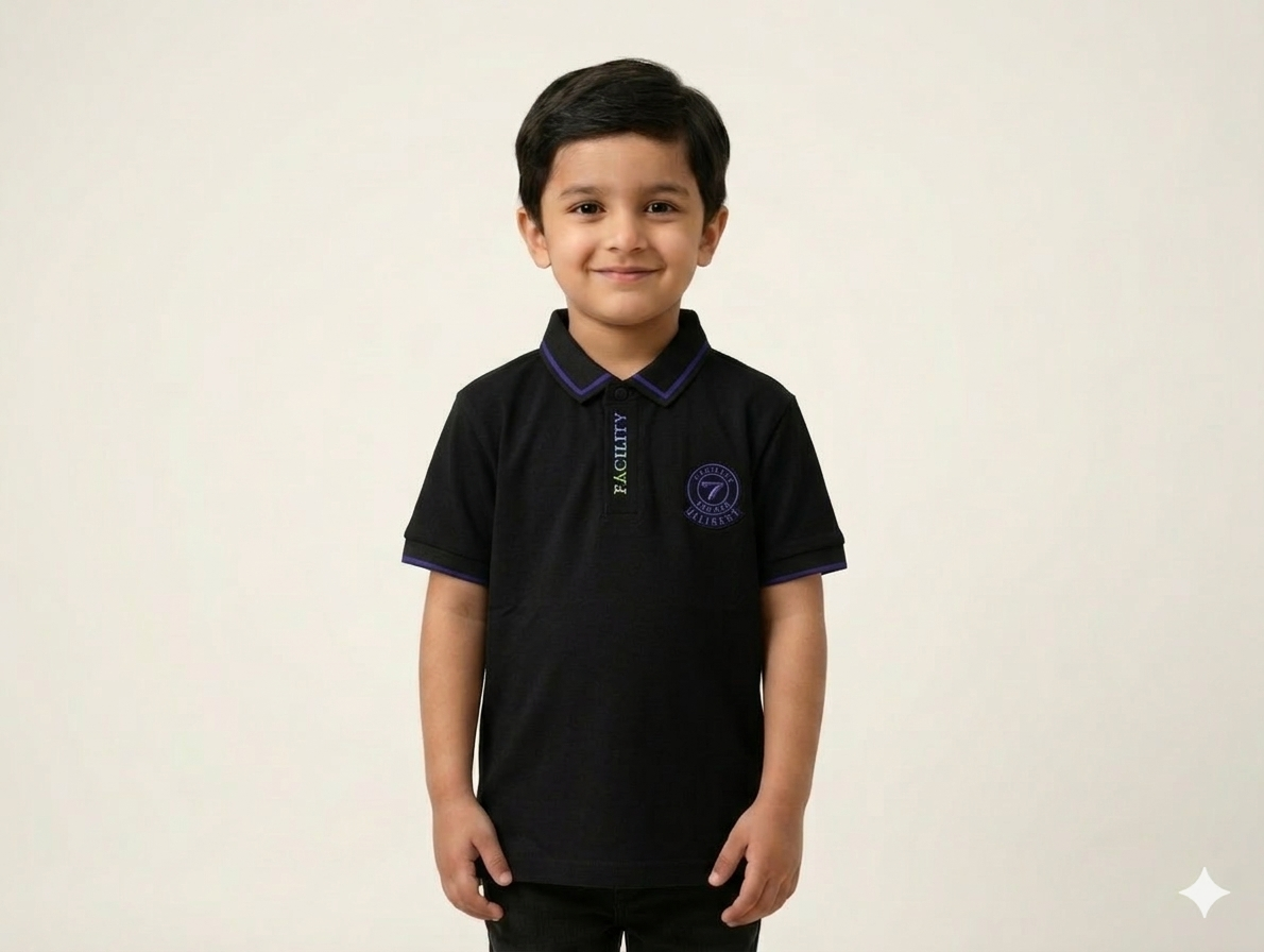 Premium Boys' Contrast Tipped Cotton Polo Shirt – Classic Short Sleeve Casual Smart Collar Neck Top
