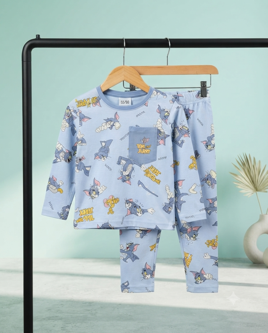 Cute Kids Cartoon & Printed Nightwear Sets Collection