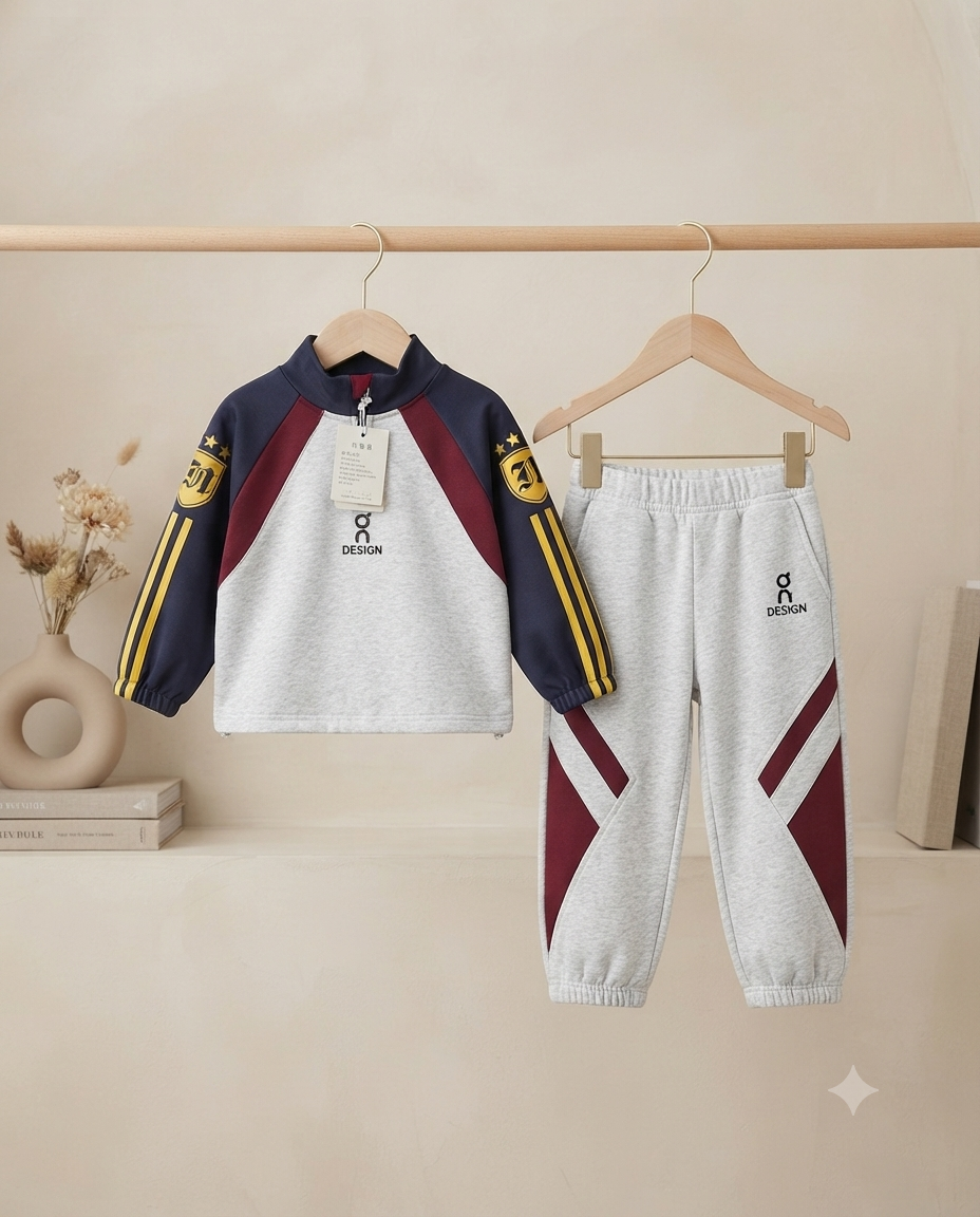 Stylish Sporty Tracksuit Set for Kids Comfortable and Trendy Outfit for Everyday Wear