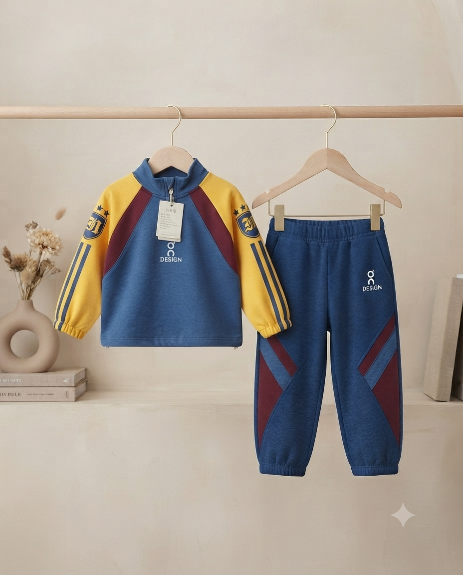 Stylish Sporty Tracksuit Set for Kids Comfortable and Trendy Outfit for Everyday Wear