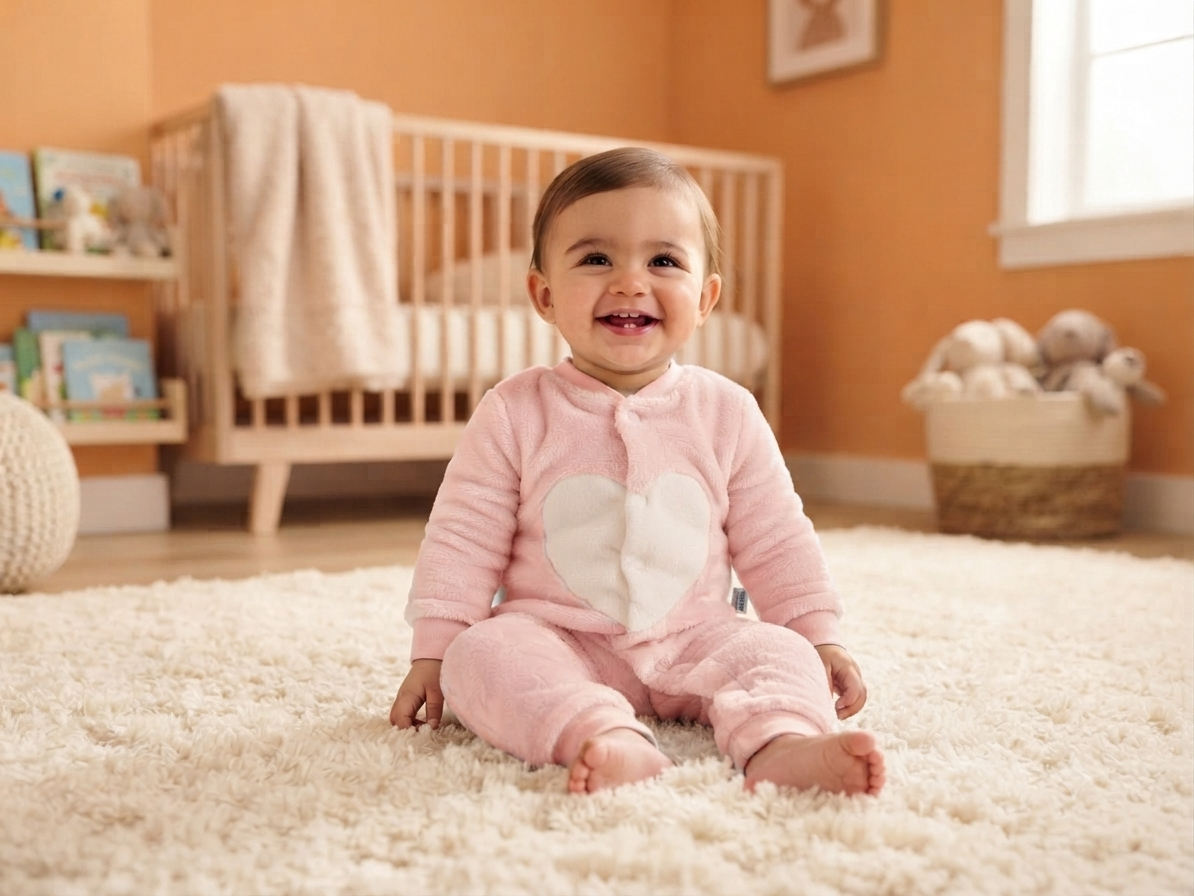 Adorable Soft Fleece Baby Romper With Cute Prints For Cozy Everyday Comfort And Play