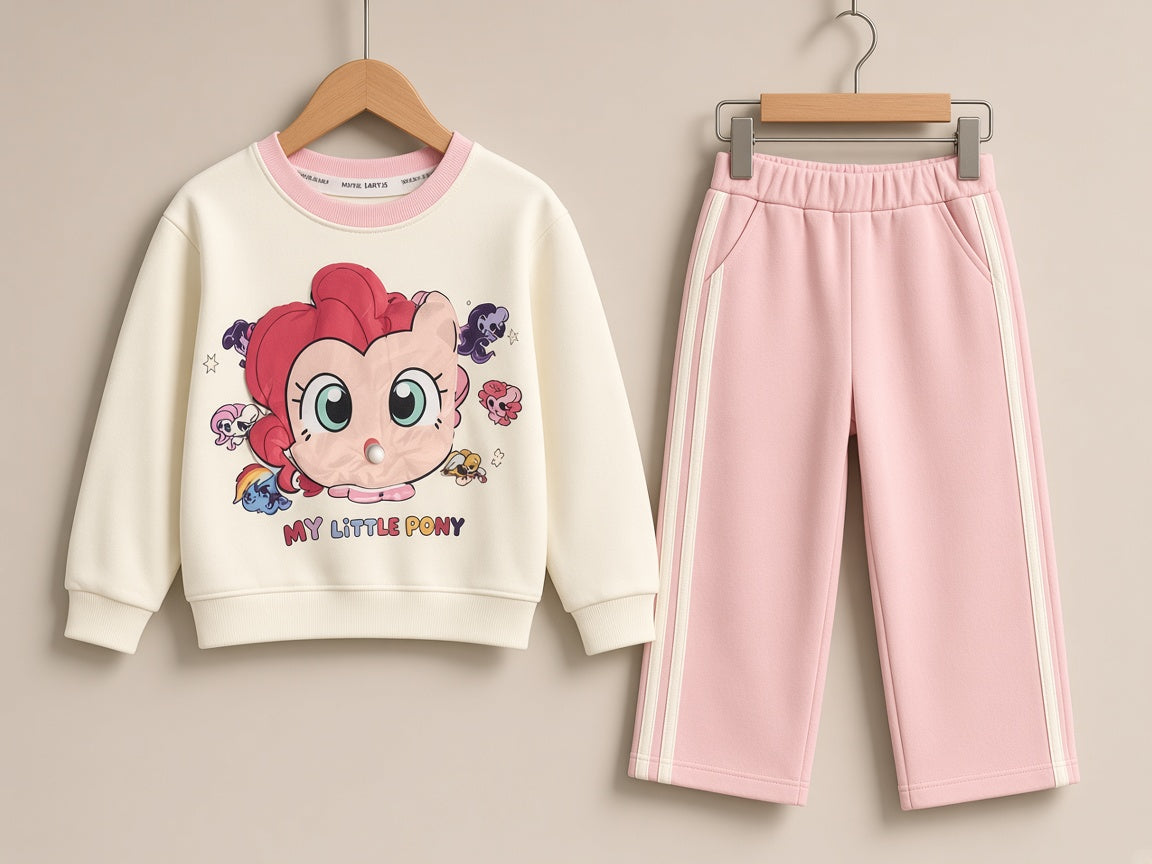Stylish Kids Two Piece My Little Pony Sweatshirt And Trouser Set