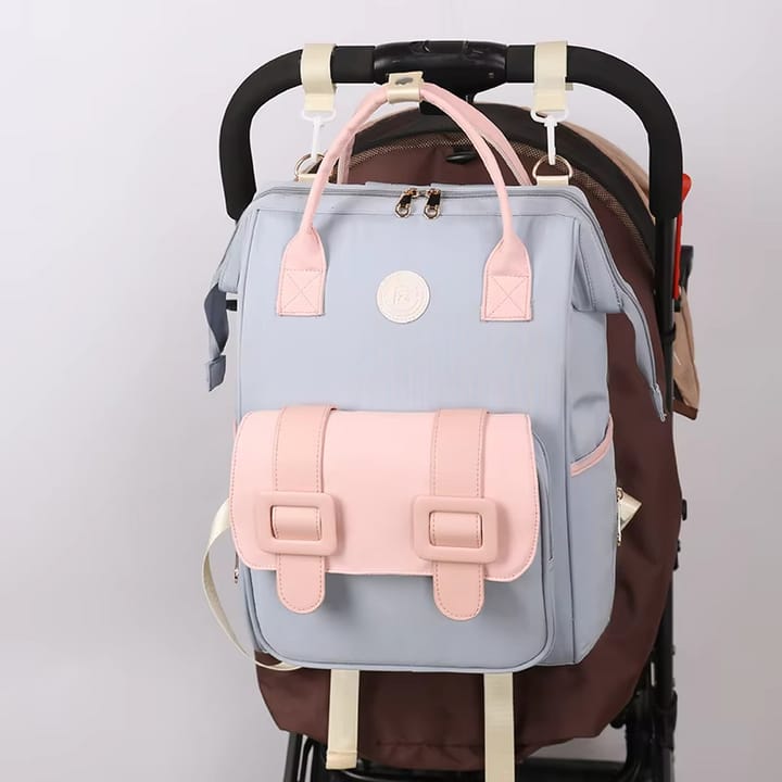 Elegant Mommy Diaper Backpack with Front Flap Pocket β Spacious, Stylish & Durable