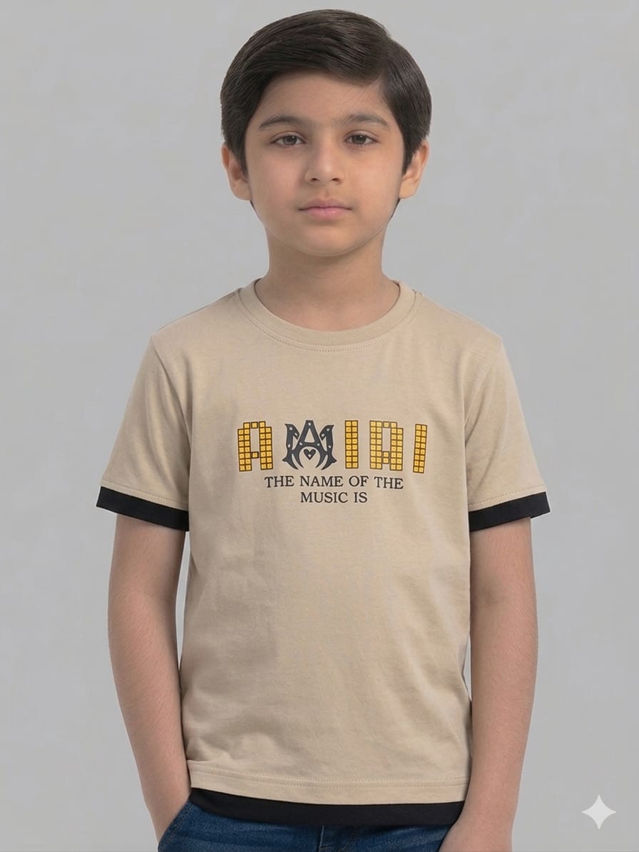 Stylish Graphic Print Cotton Ringer T-Shirt for Boys Casual Summer Daily Wear Collection