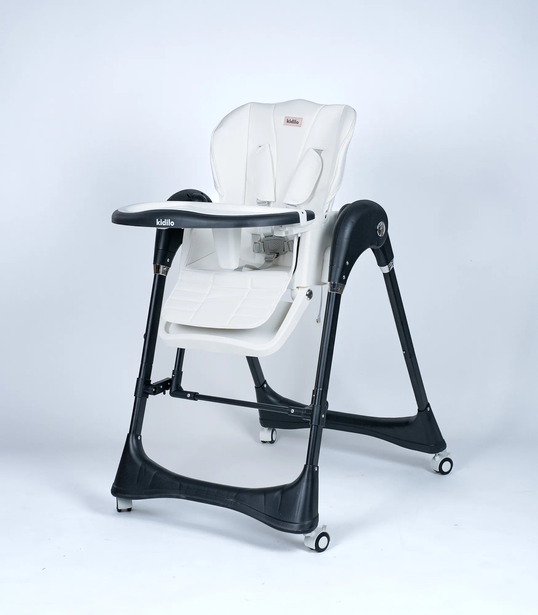 Kidilo Electric Baby High Chair | Automatic Folding Multi-Functional Reclining Seat with Detachable Tray