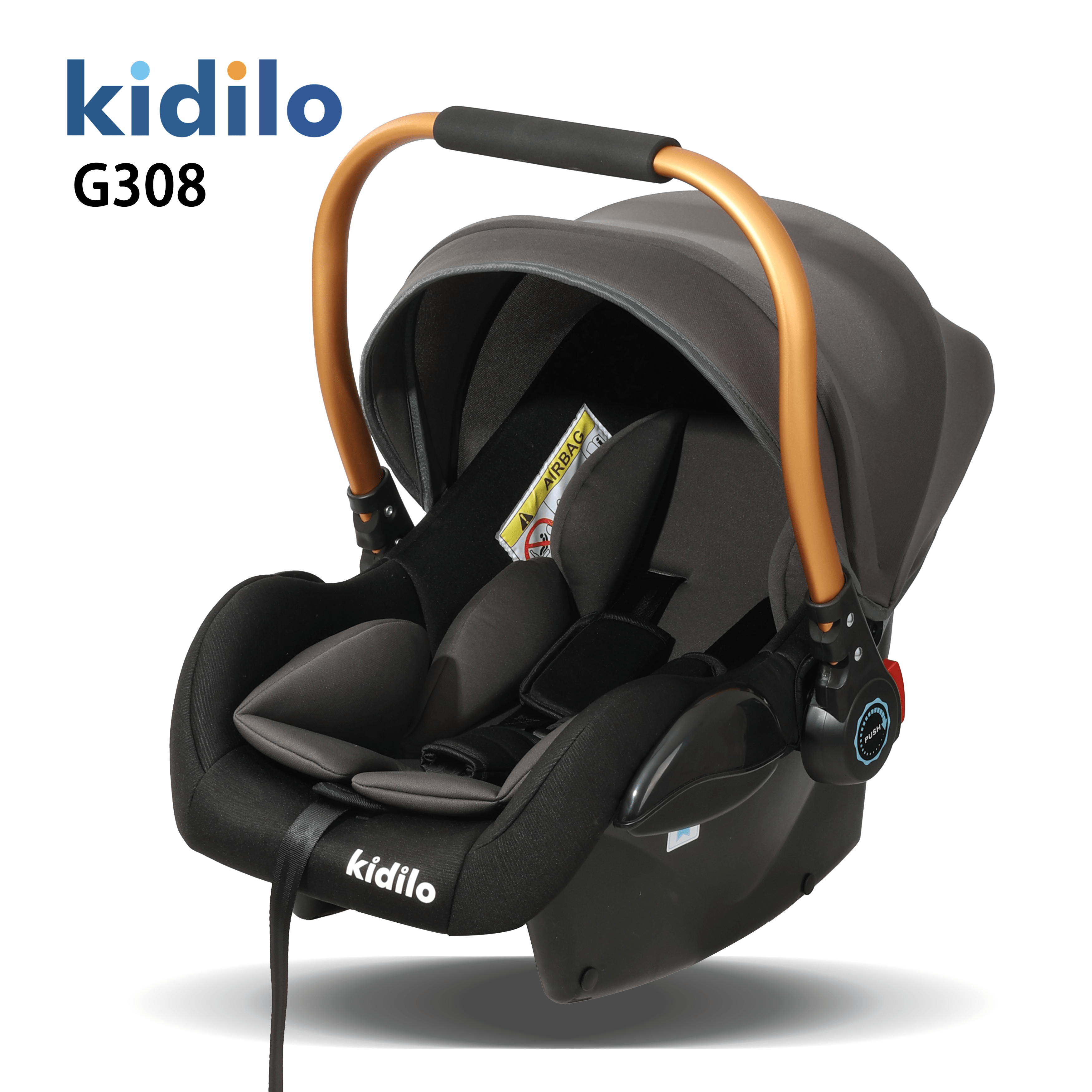 Kidilo G308 Baby Infant Car Seat Safe Travel Carrier Portable Newborn Rocker Pram Multi Color