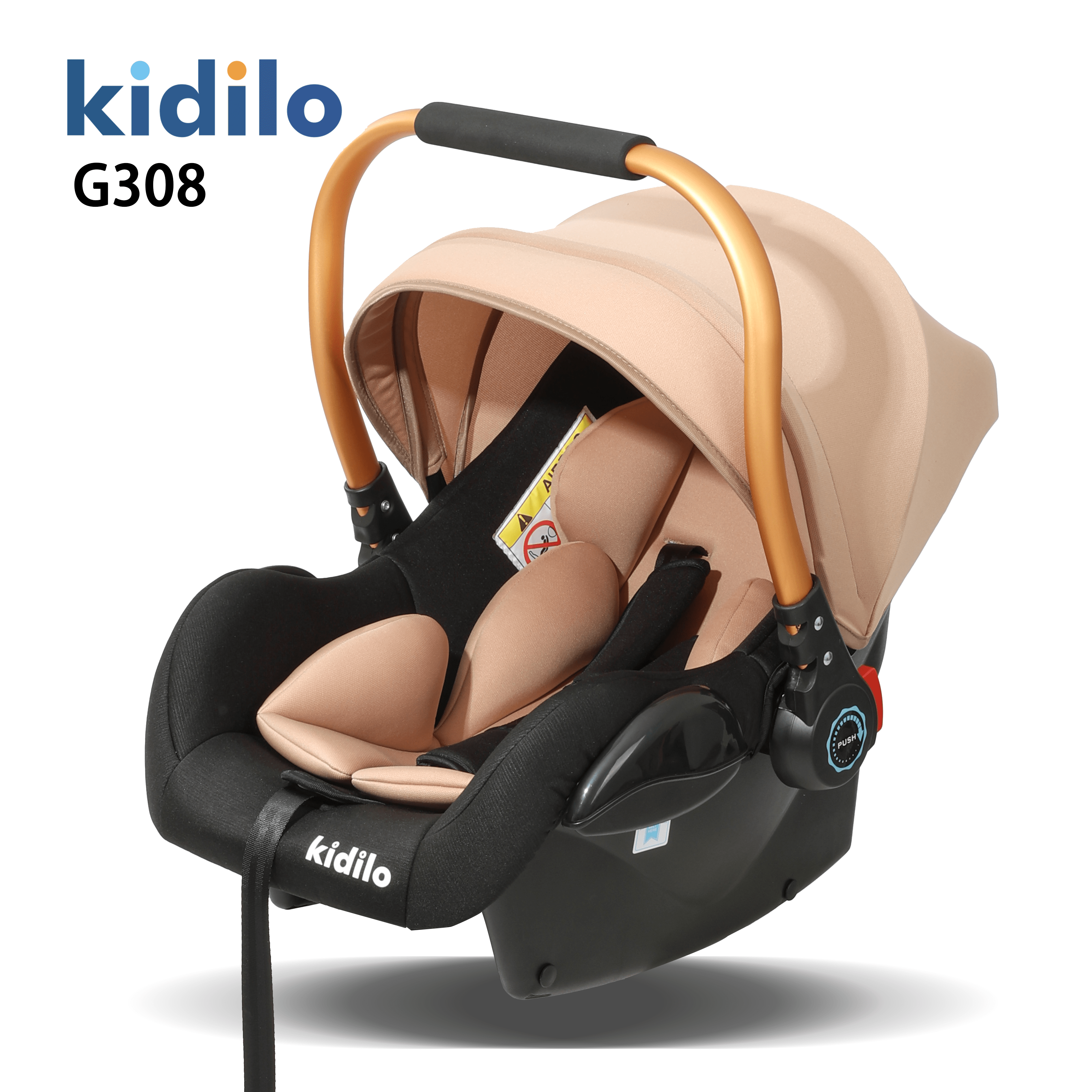 Kidilo G308 Baby Infant Car Seat Safe Travel Carrier Portable Newborn Rocker Pram Multi Color