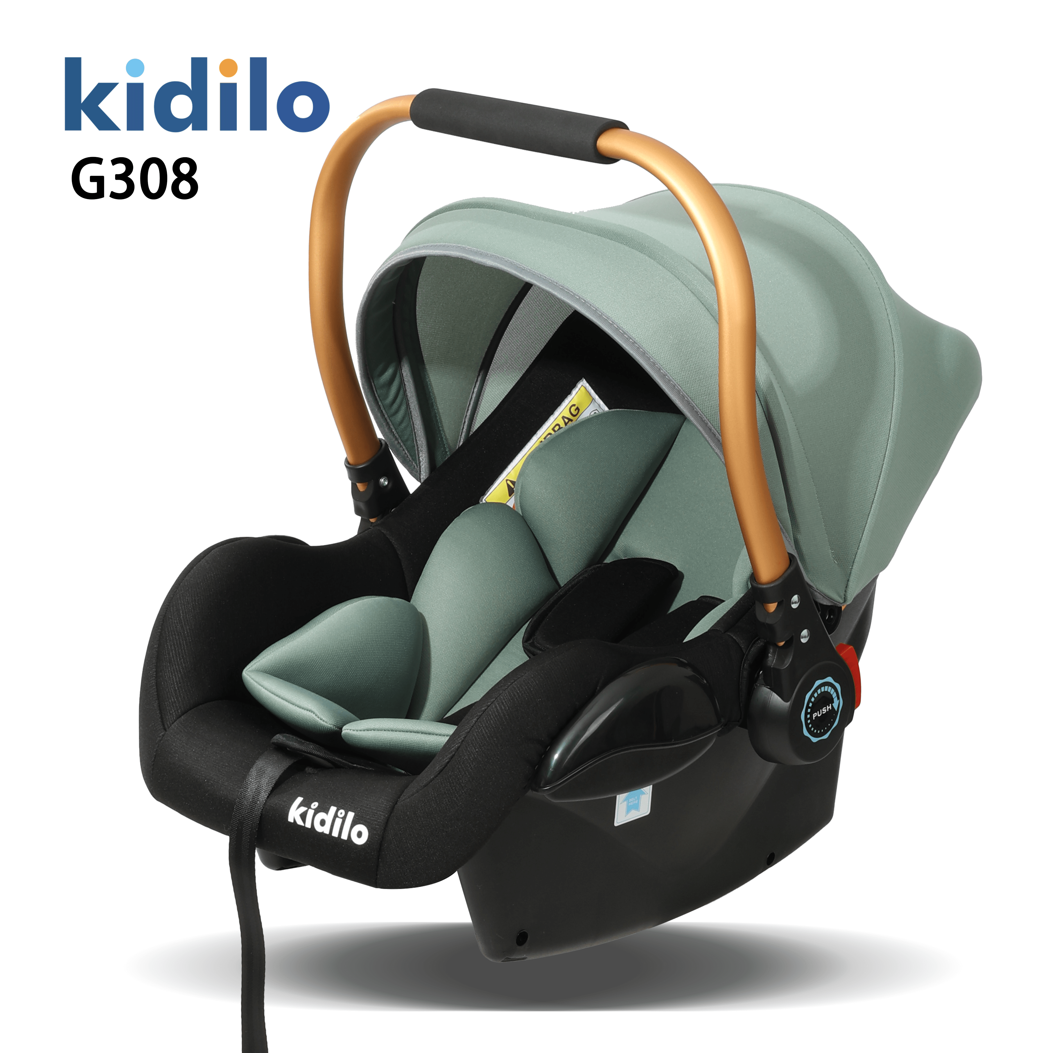 Kidilo G308 Baby Infant Car Seat Safe Travel Carrier Portable Newborn Rocker Pram Multi Color