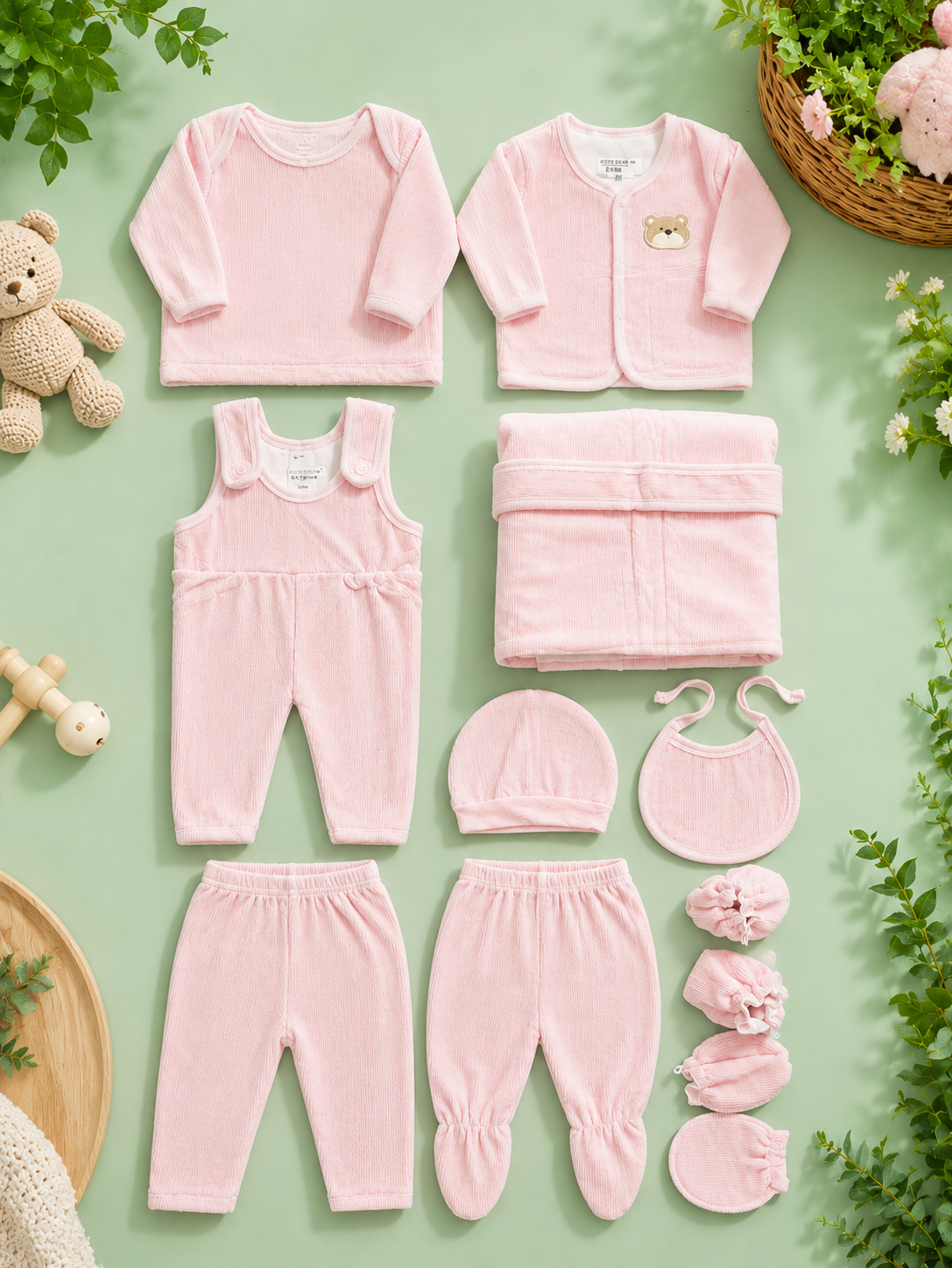 Premium Soft Ribbed Baby Gift Set for Newborn Comfort