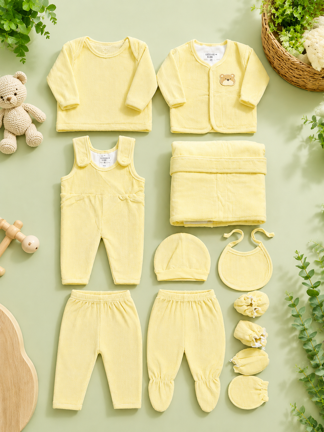 Premium Soft Ribbed Baby Gift Set for Newborn Comfort