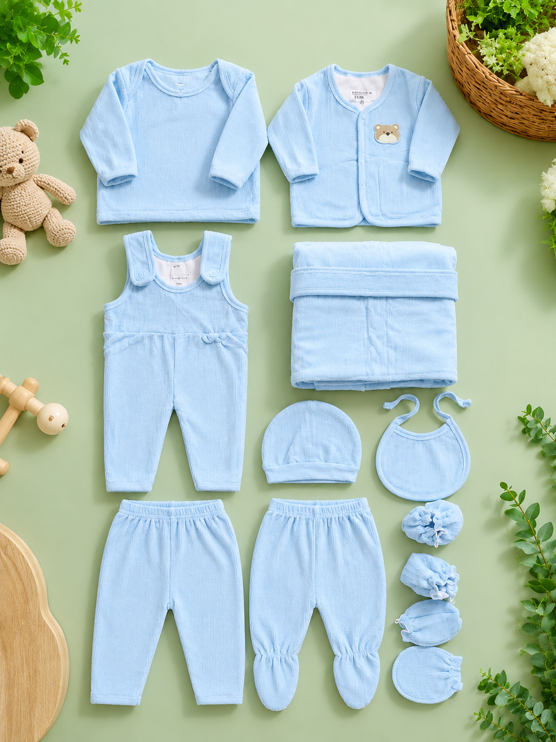 Premium Soft Ribbed Baby Gift Set for Newborn Comfort