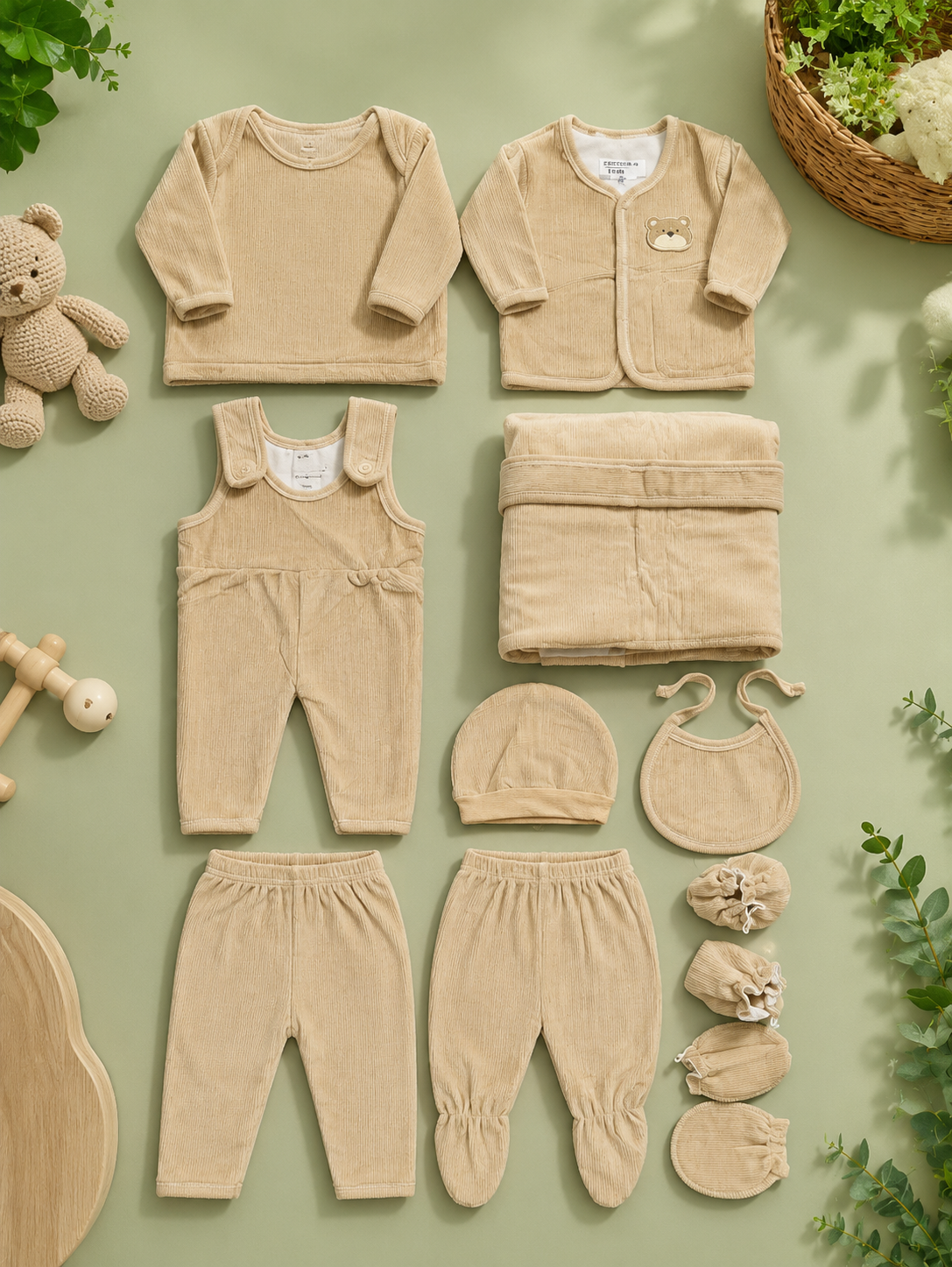 Premium Soft Ribbed Baby Gift Set for Newborn Comfort