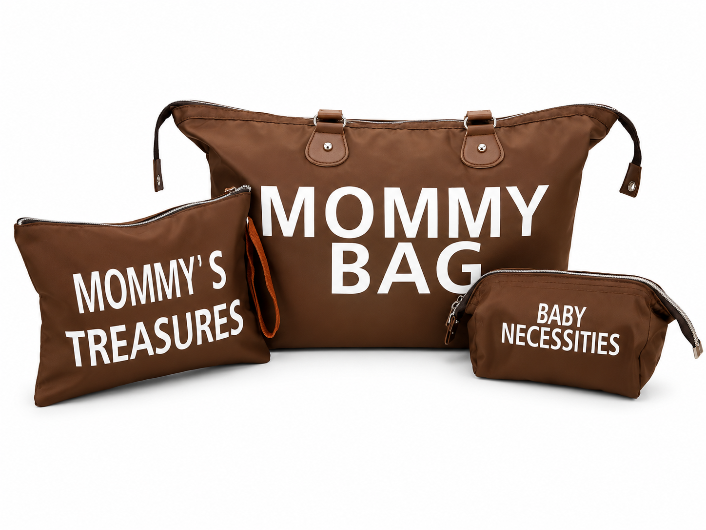 Premium 3 Piece Mommy Bag Set Durable Waterproof Travel Organizer Diaper Bag For Baby Essentials