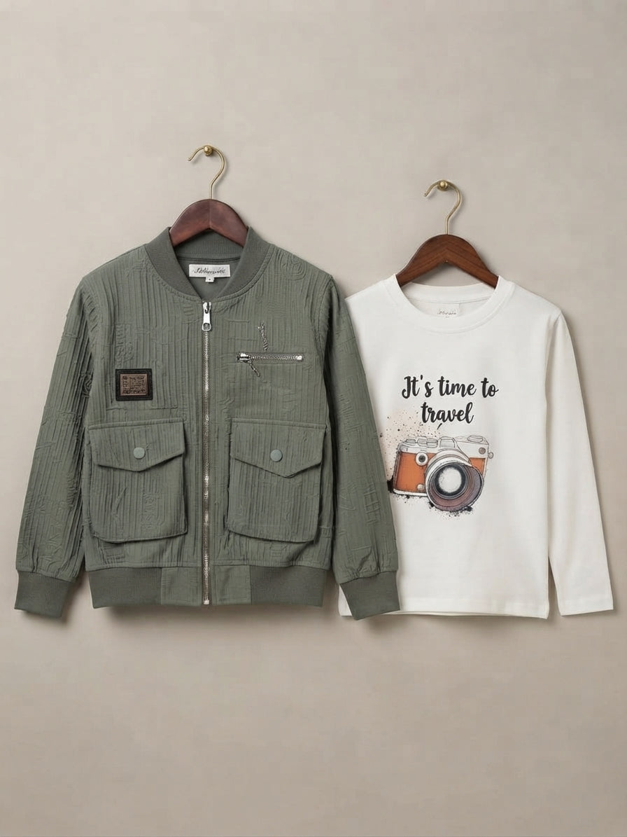 Kids Bomber Jacket Set