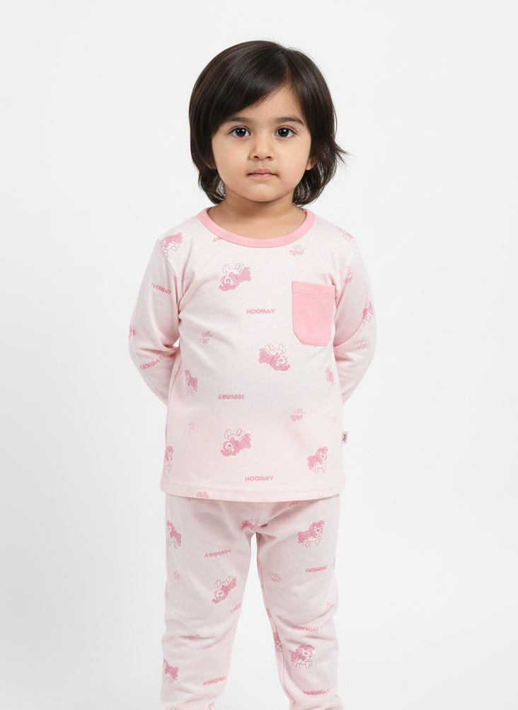 China Imported Kids Night Suit – Unicorn Print | Soft Cotton Nightwear