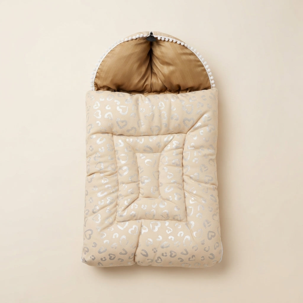 Newborn Cotton Hooded Swaddle Wrap Blanket And Cozy Infant Sleeping Bag For Daily Comfort