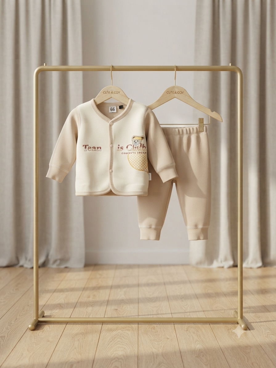 Cute Baby Cotton Top and Pants Set
