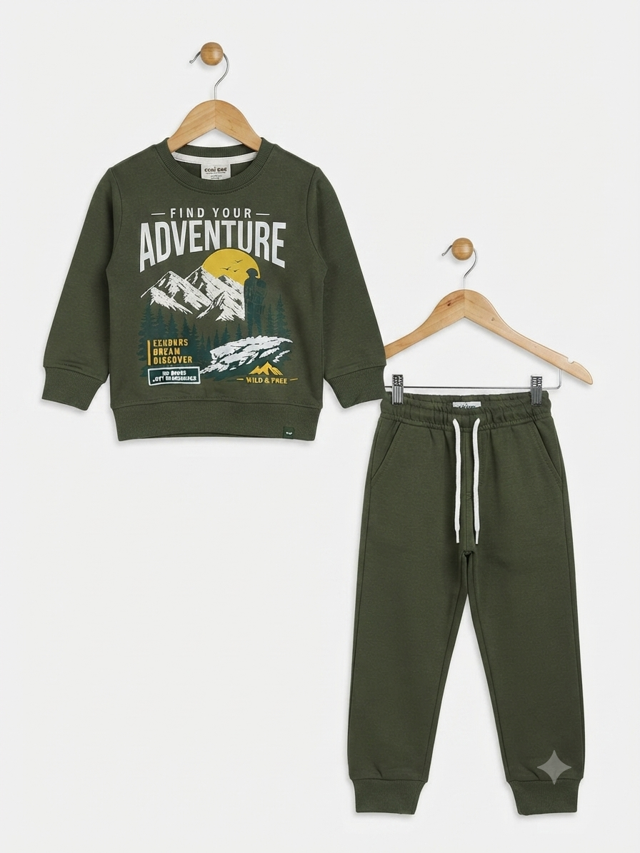 Stylish Kids GAP Blue Dinosaur Graphic Sweatshirt With Matching Full Length Track Pants