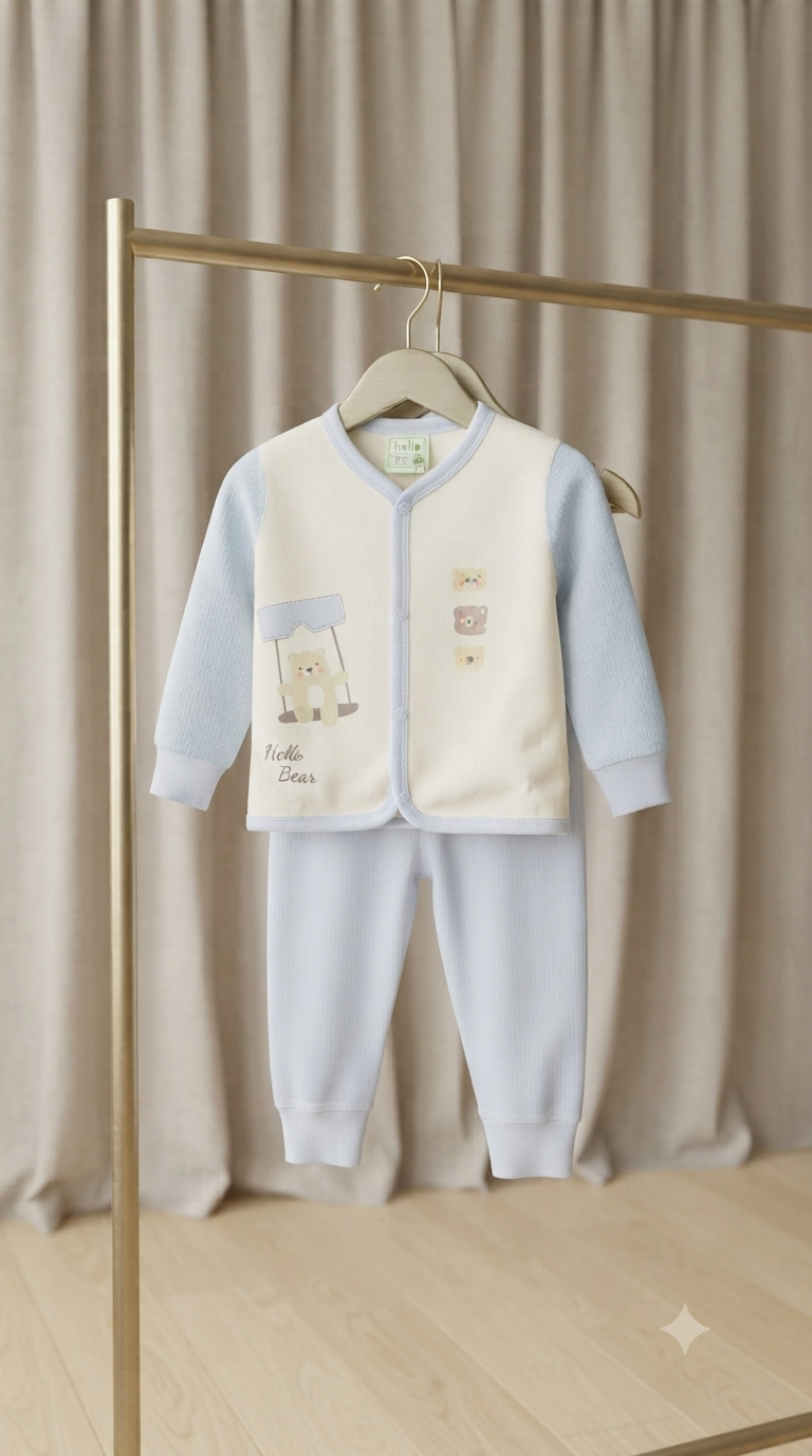 Cute Baby Cotton Top and Pants Set