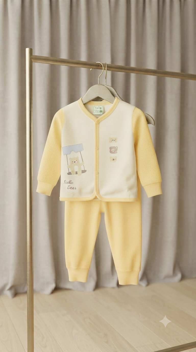 Cute Baby Cotton Top and Pants Set