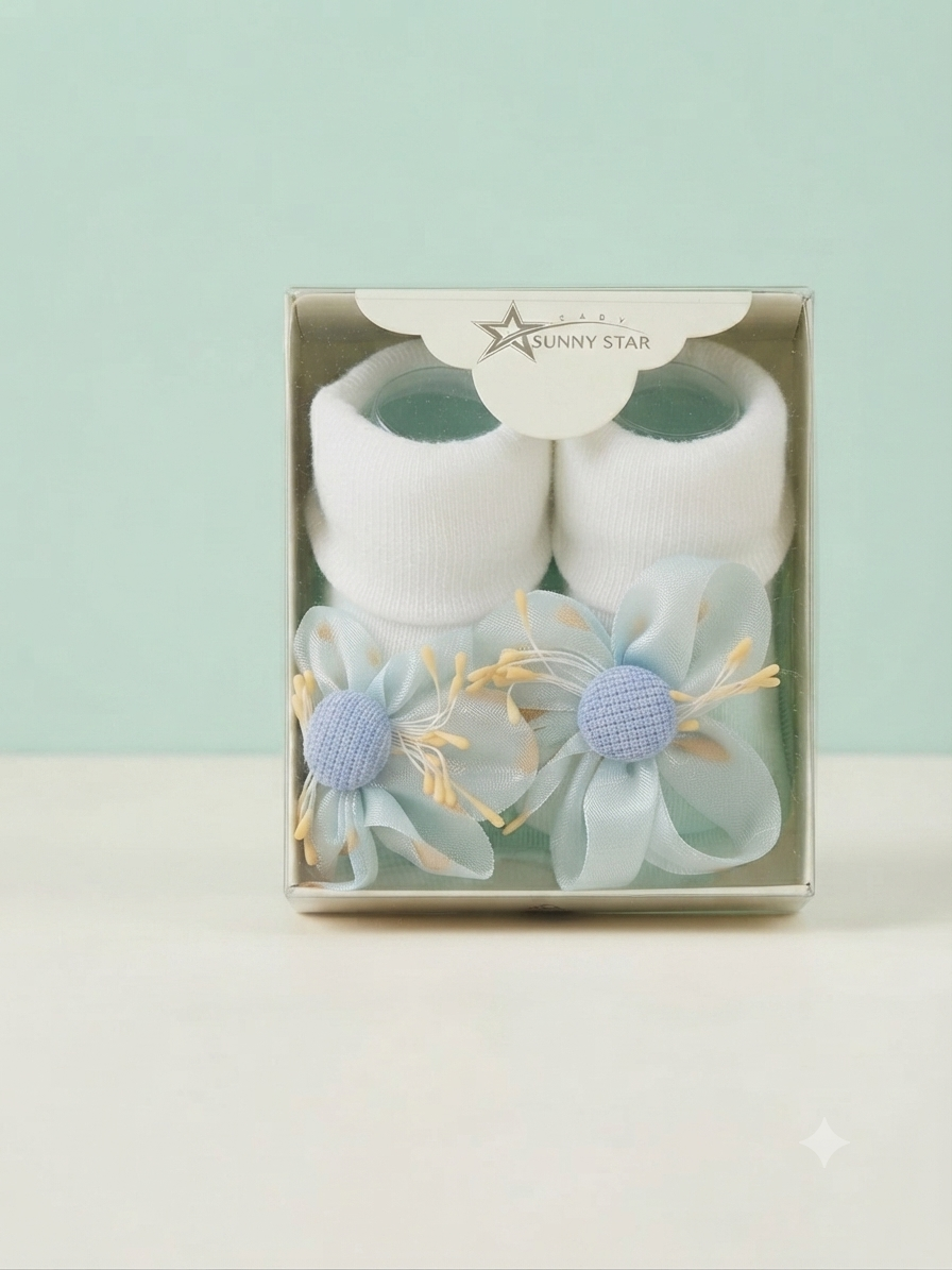 Charming Floral Accents Baby Booties Collection Perfect for Your Little One's Milestone Photoshoot