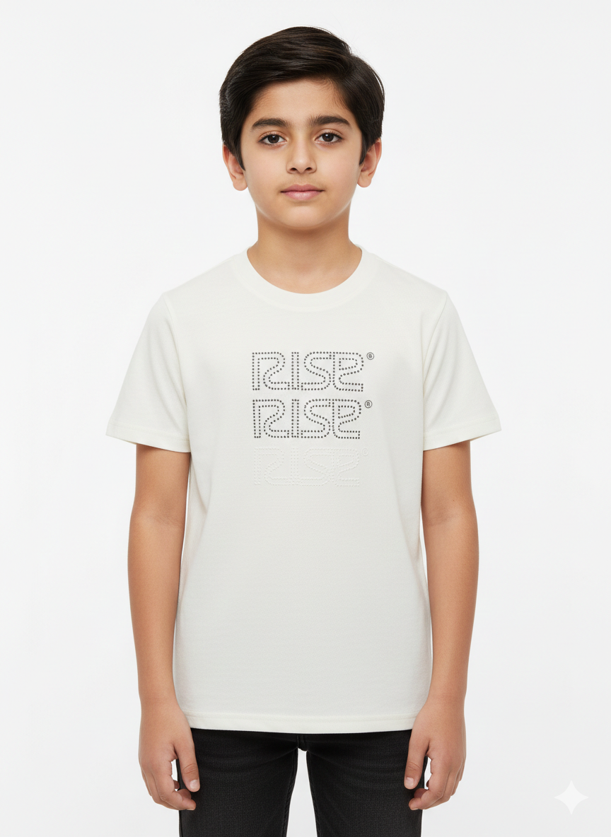 Trendy Boys "RISE" Graphic T-Shirt Available In Multiple Stylish Colors For A Modern Look