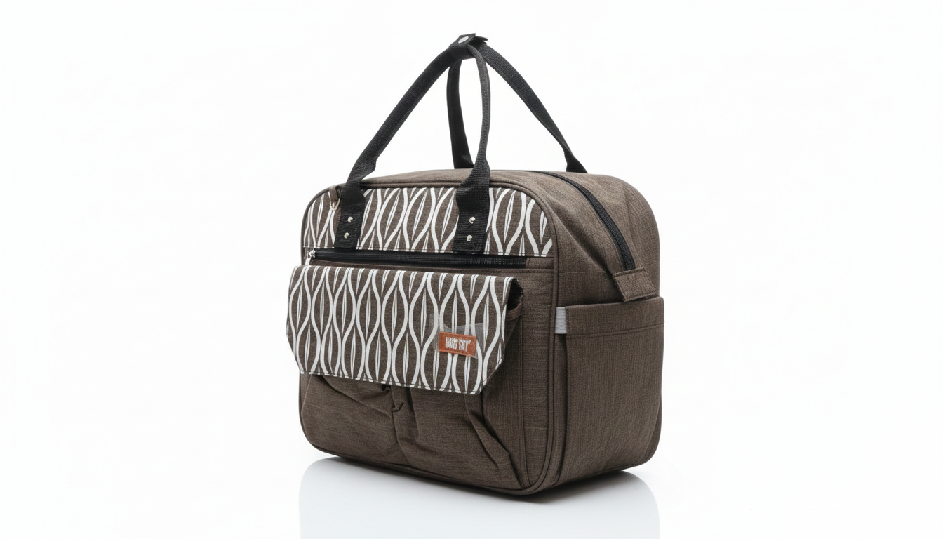 Premium Multi-Functional Dual Compartment Insulated Bag – Luxury Geometric Edition