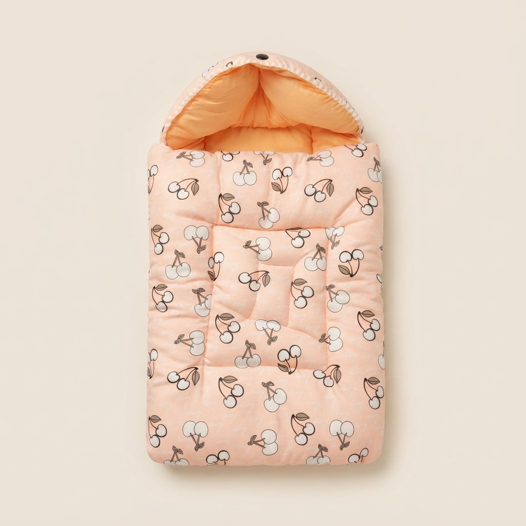 Newborn Cotton Hooded Swaddle Wrap Blanket And Cozy Infant Sleeping Bag For Daily Comfort