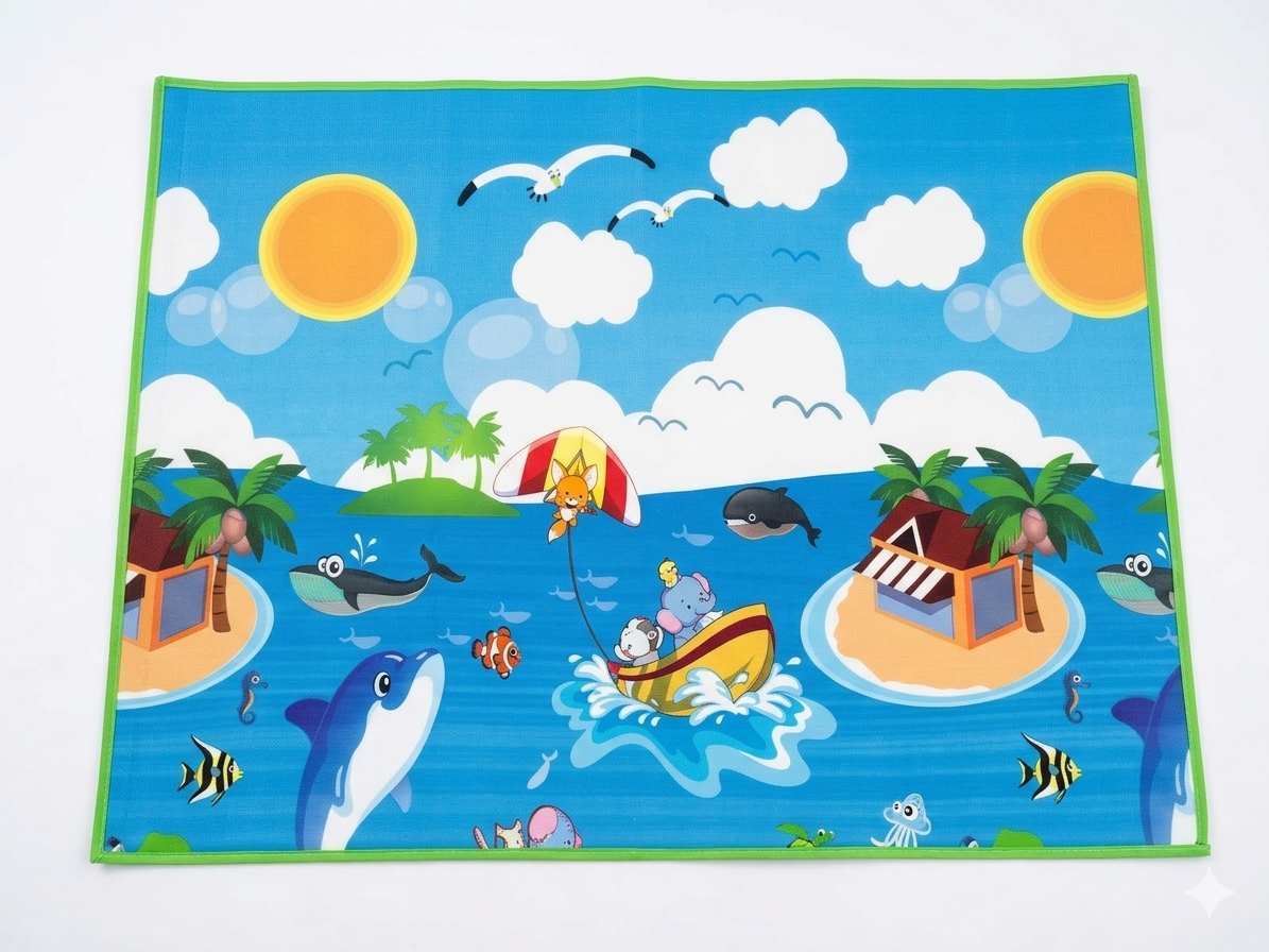 playtime educational and fun with this vibrant, high-quality play mat designed to spark your child's imagination.