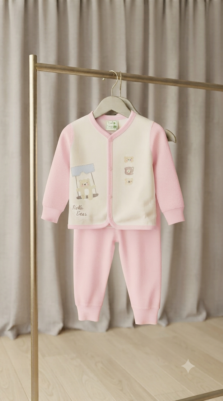 Cute Baby Cotton Top and Pants Set