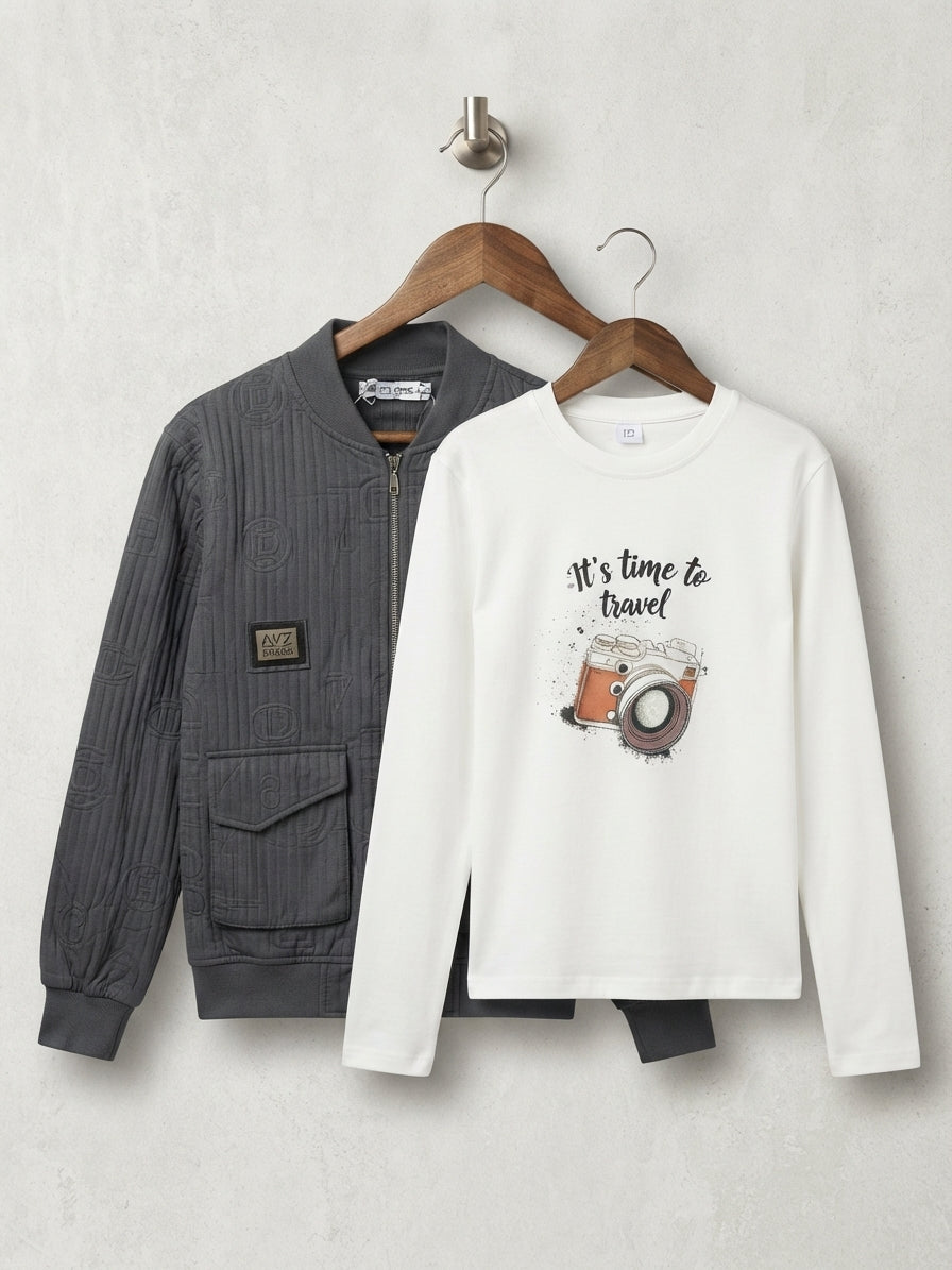 Kids Bomber Jacket Set