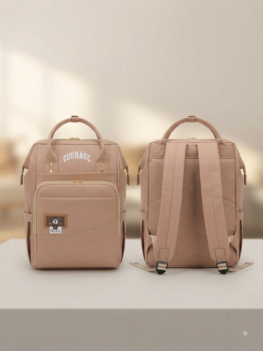 Stylish Multi-Pocket Waterproof Canvas School College Laptop Backpack And Casual Travel Daypack Bag For Women