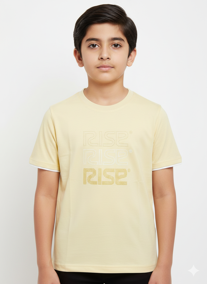 Trendy Boys "RISE" Graphic T-Shirt Available In Multiple Stylish Colors For A Modern Look
