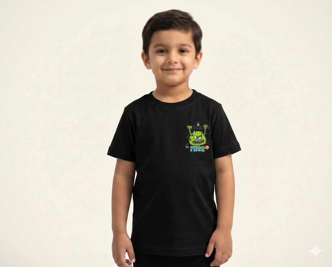 Boys Premium Cotton Graphic T-Shirt Bundle Featuring Fun Monster and Designer Inspired Summer Styles