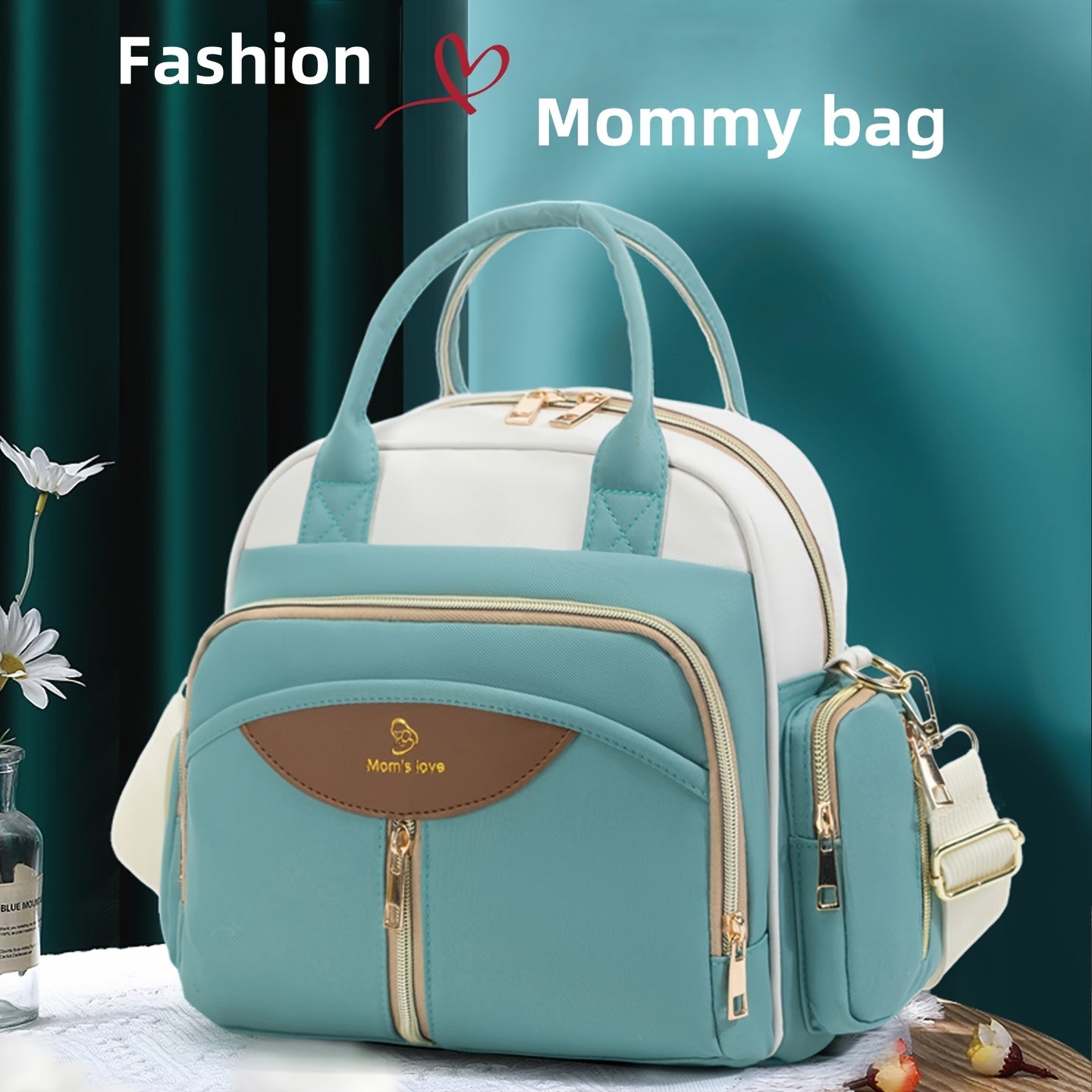 Luxury Multi-Pocket Mommy Bag – Stylish, Spacious & Waterproof Diaper Handbag for Modern Moms