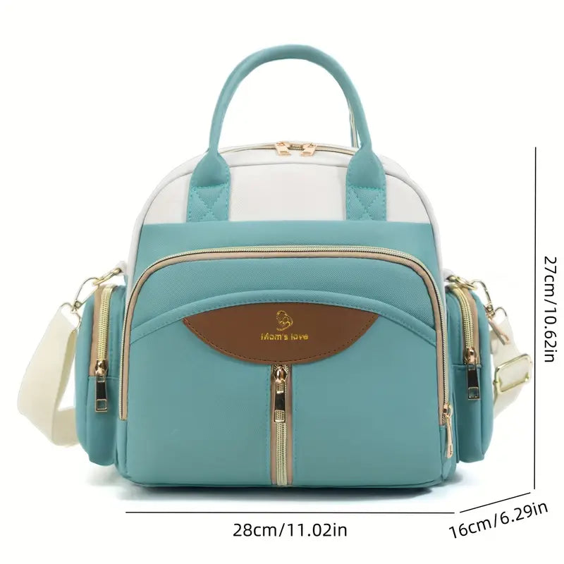 Luxury Multi-Pocket Mommy Bag – Stylish, Spacious & Waterproof Diaper Handbag for Modern Moms