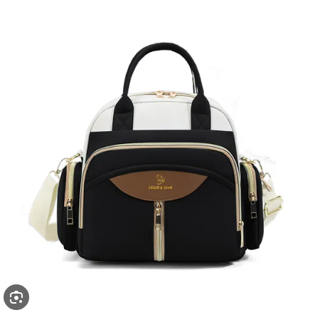 Luxury Multi-Pocket Mommy Bag – Stylish, Spacious & Waterproof Diaper Handbag for Modern Moms