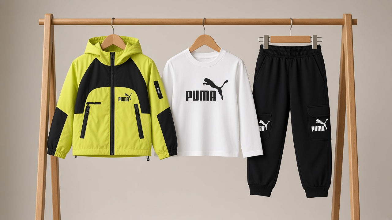 Kids Active 3 Piece Sportswear Tracksuit Set With Hooded Jacket And Joggers