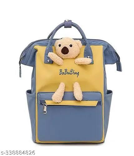 Premium Multi-Pocket Diaper Bag with Teddy Design – Spacious, Stylish & Perfect for Moms