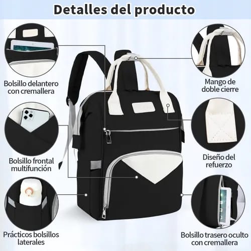Premium Multifunction Mommy Diaper Backpack – Stylish, Spacious & Waterproof