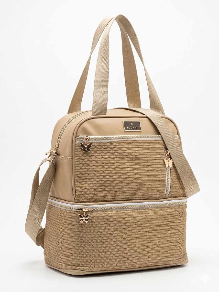 Premium Insulated Mother Bag Stylish Dual Compartment Leakproof Portable Tote for Women Travel Daily