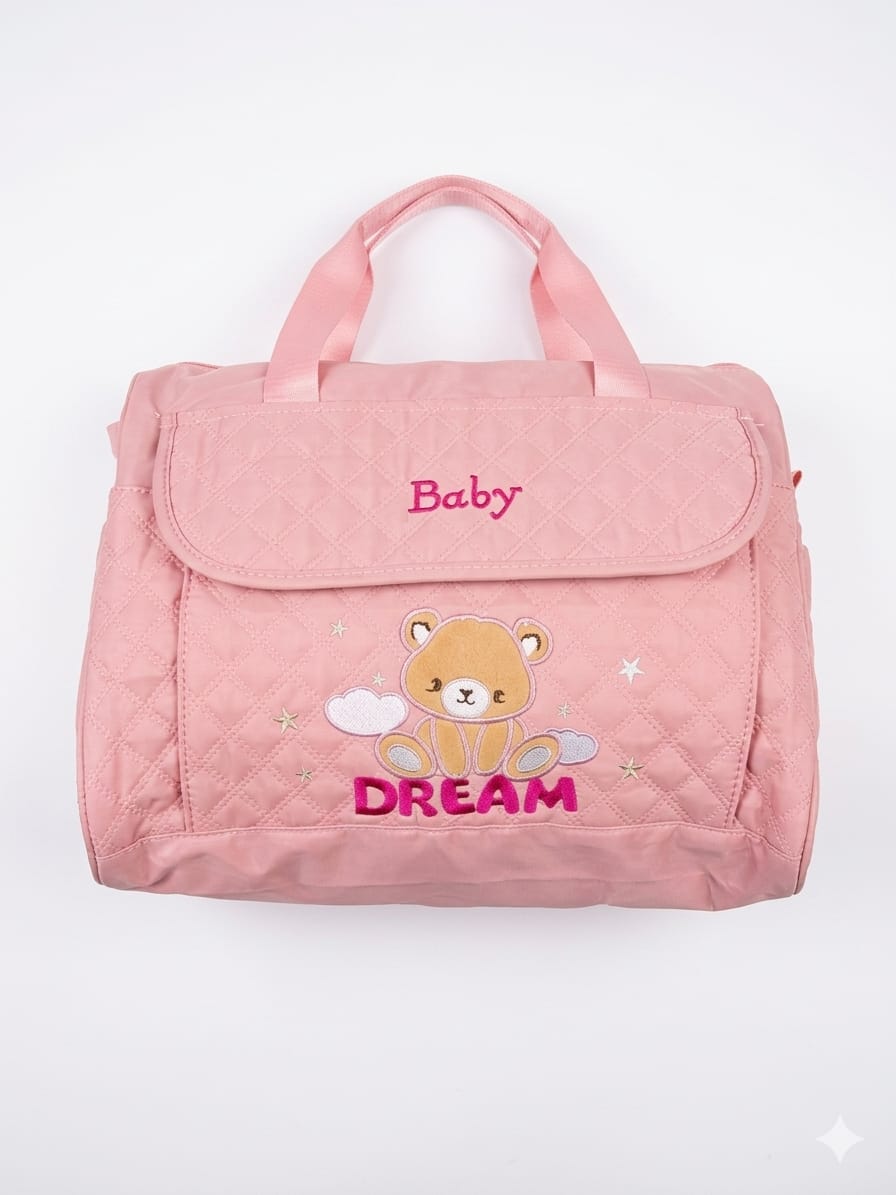 Premium Quilted Baby Diaper Bag: Stylish and Functional "Dream" Design for Parents