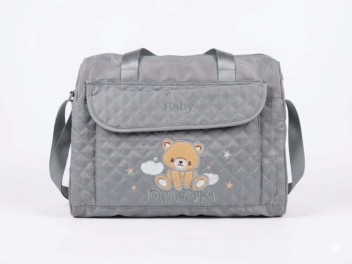 Premium Quilted Baby Diaper Bag: Stylish and Functional "Dream" Design for Parents